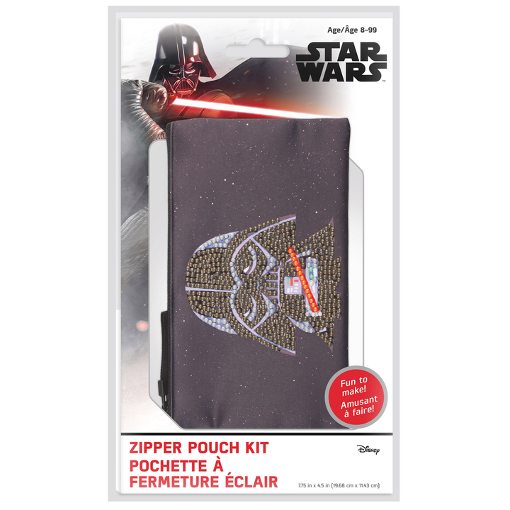 Diamond Dotz Star Wars Darth Vader and Lightsaber DOTZIES Pouch Kit - 7.75 x  4.5 in