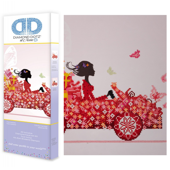 Diamond Dotz Colorful Carriage - 20 x 16 in