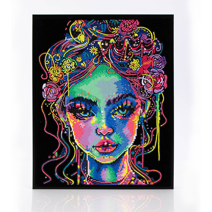 Diamond Dotz Neon Flock Electric Beauty - 14.0" x 18.0"