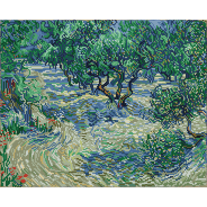 Diamond Dotz Olive Orchard (Van Gogh) - 20.5" x 16.5"