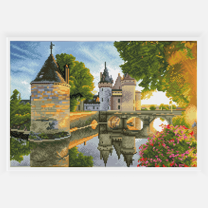 Diamond Dotz River Castle Pre-Framed Kit - 20.5" x 13.8"