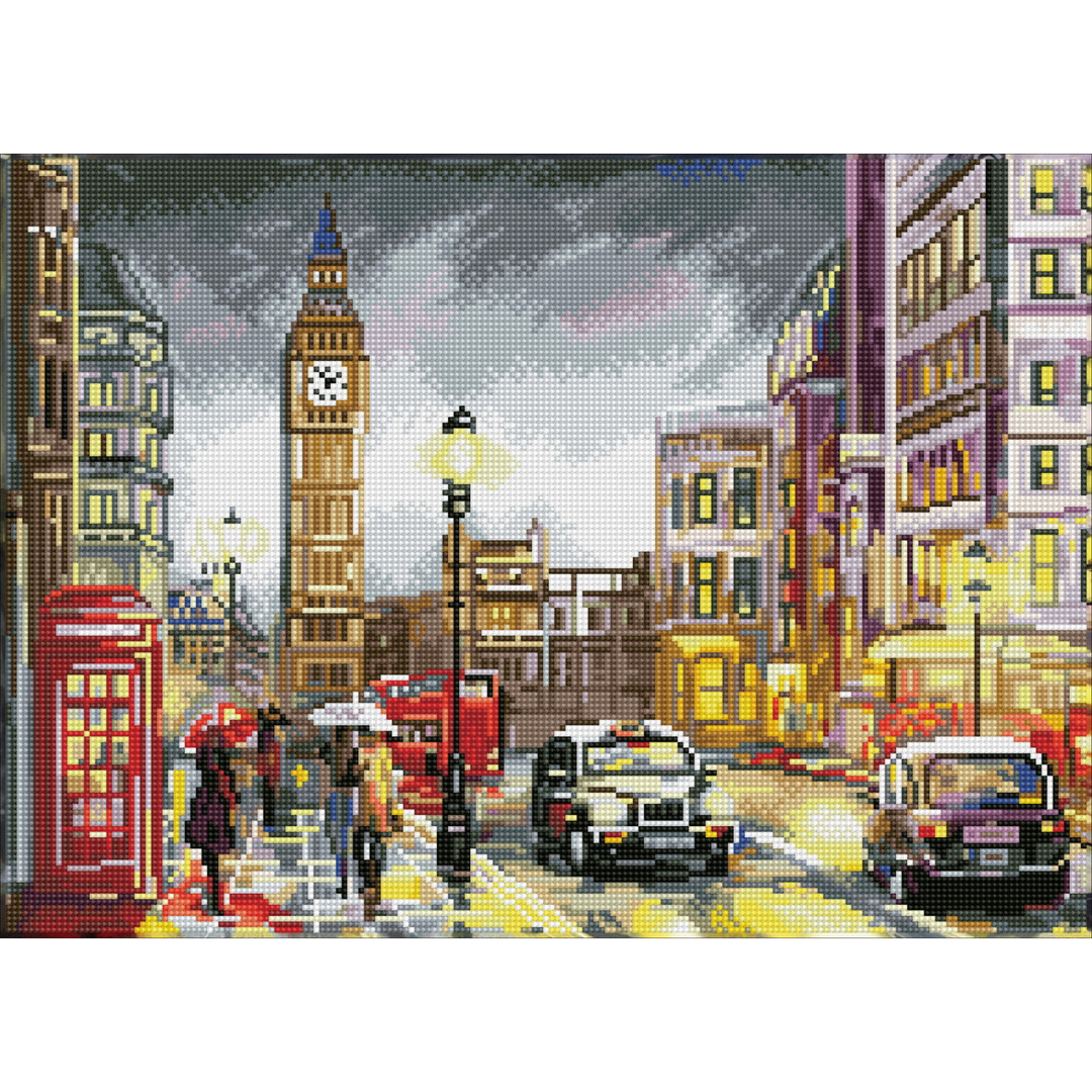 Diamond Dotz London Scene Pre-Framed Kit - 20.3" x 14.6"