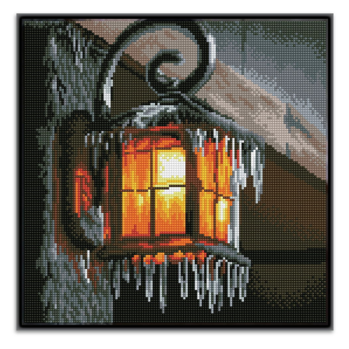 Diamond Dotz Frosty Light Pre-Framed Kit - 13.6" x 13.6"