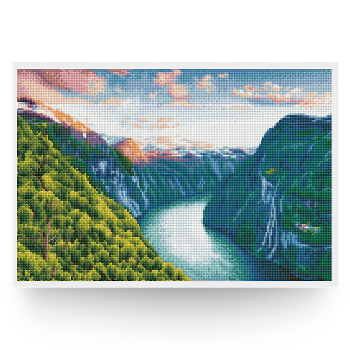 Diamond Dotz Mighty River Pre-Framed Kit - 20.5" x 13.4"