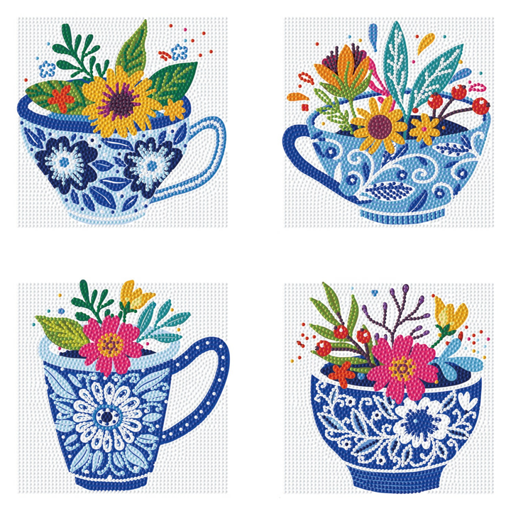 Diamond Dotz Mini Dotz Teatime Posies - 5.0" x 5.0"