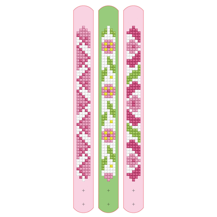 Diamond Dotz DOTZIES Pretty in Pink Bracelets Diamond Painting - 8.3" x 0.8"