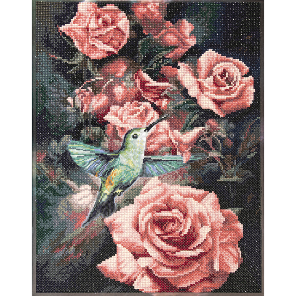 Roses & Hummingbird - Masterclass | Diamond Painting Master Series