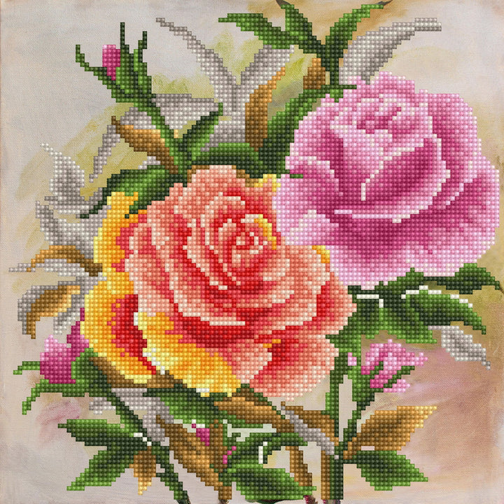 Diamond Dotz Timeless Roses - 12.6 x 12.6 in