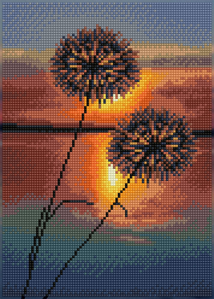 Diamond Dotz Evening Lake - 13.78 x 9.84 in