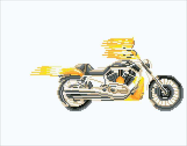 Diamond Dotz Burning Rubber - 13.98 x 17.91 in