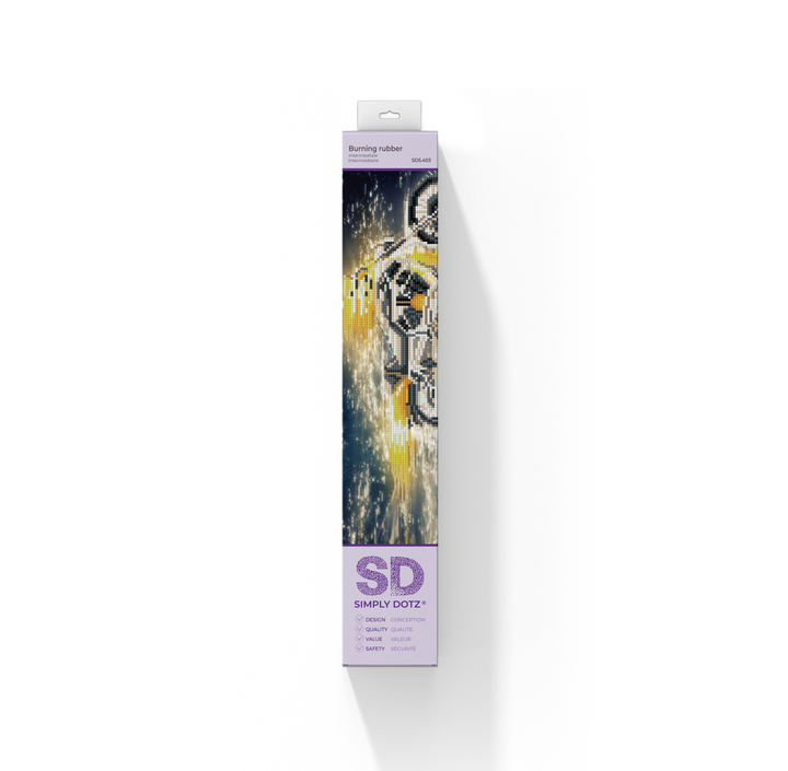 Diamond Dotz Burning Rubber - 13.98 x 17.91 in