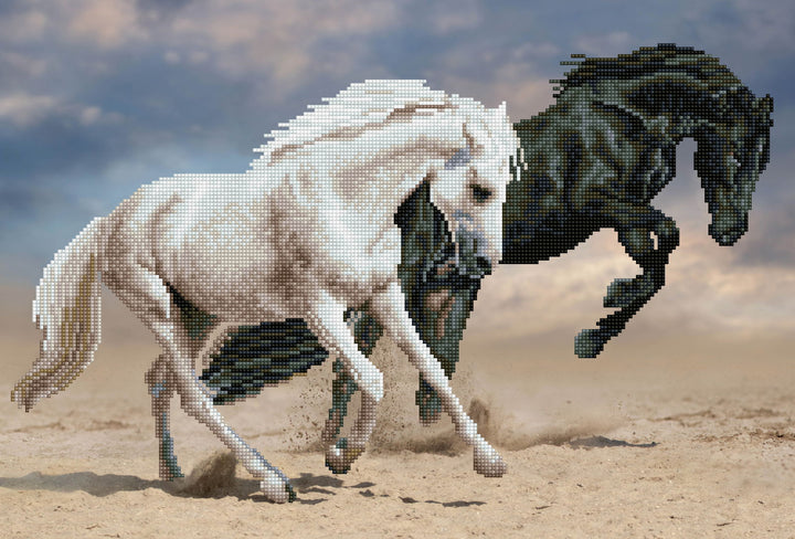Diamond Dotz Horse Play - 16.54 x 24.41 in