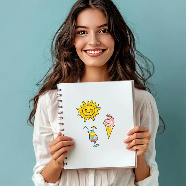 Diamond Dotz DOTZIES 3 STICKERS Multi Pack - Sunshine