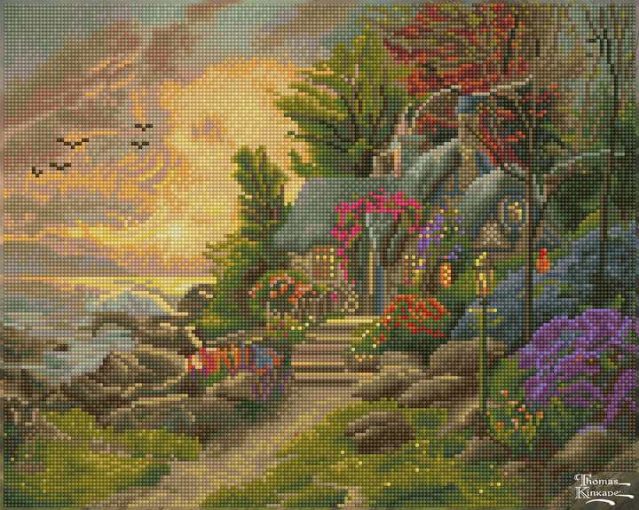 Diamond Dotz Thomas Kinkade Seaside Hideaway - 16 x 20 in