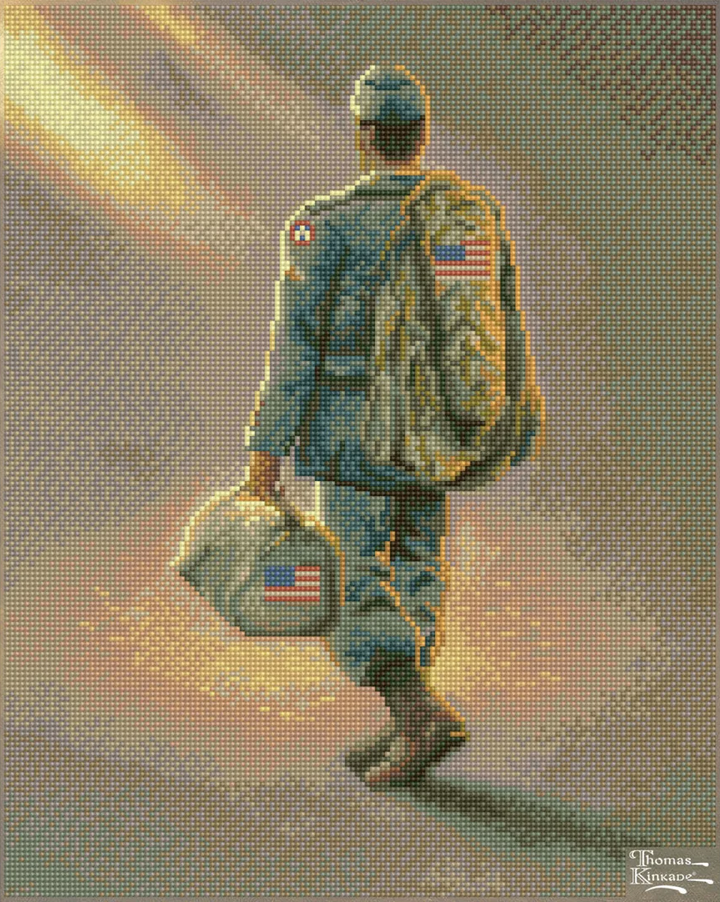 Diamond Dotz Thomas Kinkade Heading Home - 20 x 16 in