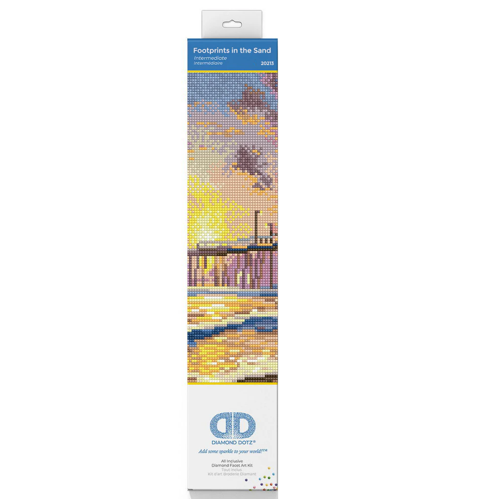 Diamond Dotz Thomas Kinkade Footprints in the Sand - 20.0" x 16.0"