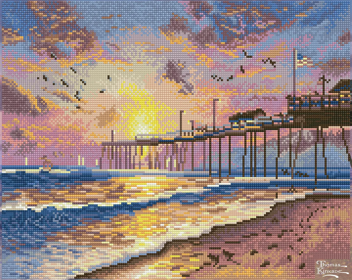 Diamond Dotz Thomas Kinkade Footprints in the Sand - 20 x 16 in