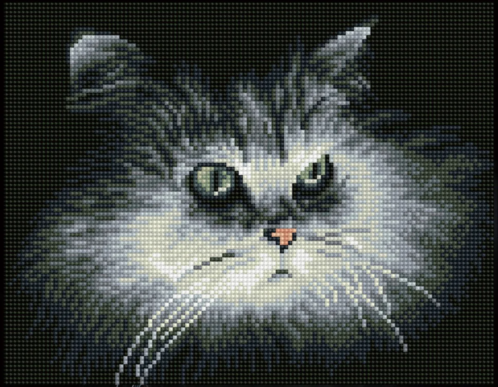 Diamond Dotz Shadow Cat - 9.84 x 12.6 in