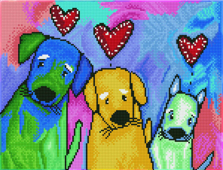Diamond Dotz Three Amigos - 12.6 x 16.5 in