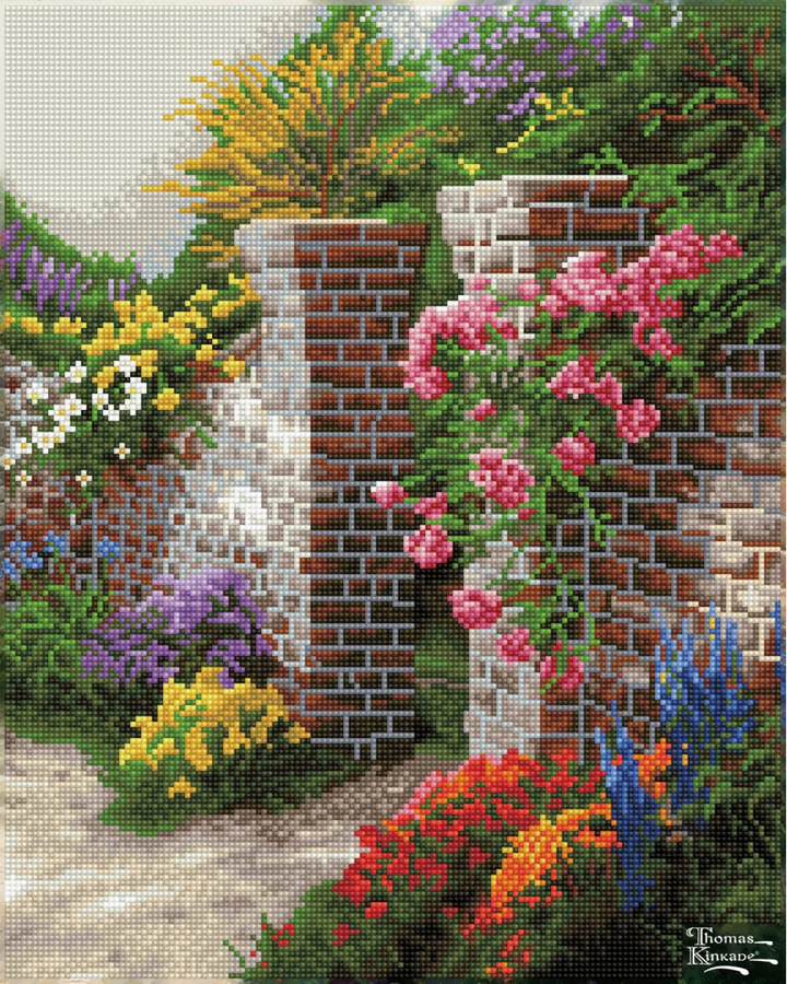 Diamond Dotz Thomas Kinkade The Rose Garden - 20 x 16 in