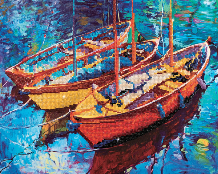 Diamond Dotz Dream Boats - 18.5" x 15.0"