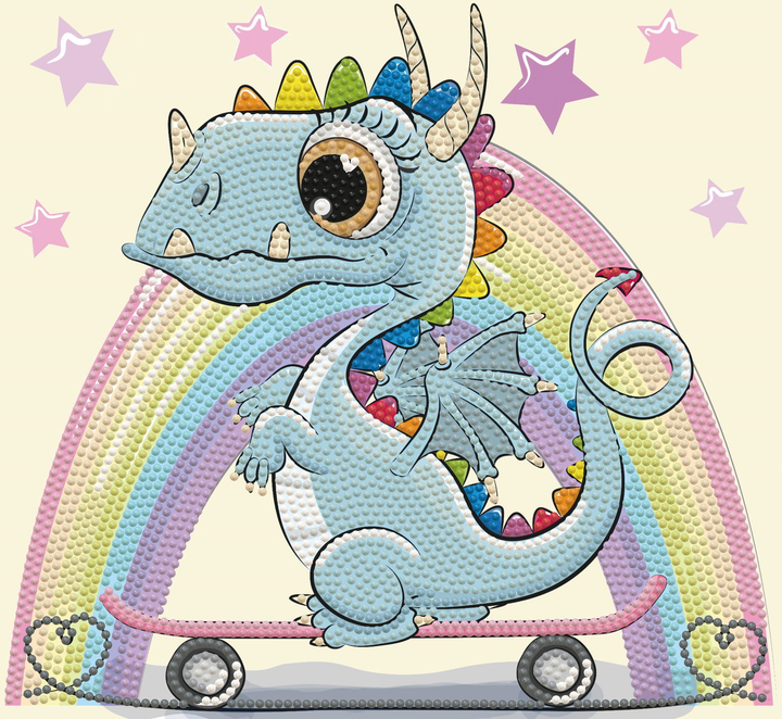 Diamond Dotz Dragon Skate - 9.84 x 9.06 in