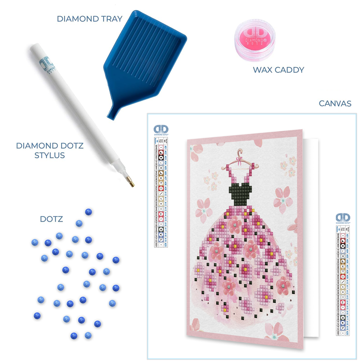 Diamond Dotz Party Times - Diamond Painting Greeting Card