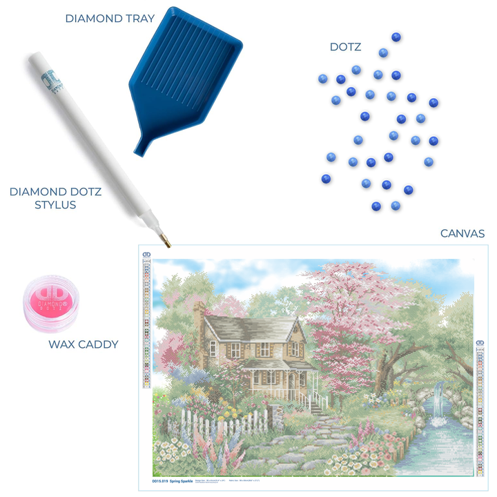 Diamond Dotz Spring Sparkle - 35.4 x 24 in