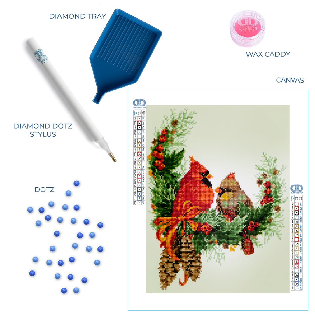 Diamond Dotz Festive Family - 15.7 x 16.9 in