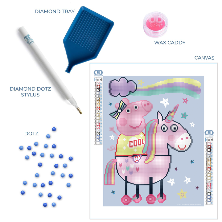 Diamond Dotz Peppa's Magical Unicorn Peppa Pig - 10.6 x 13.8 in