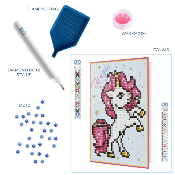 Diamond Dotz Magic - Diamond Painting Greeting Card
