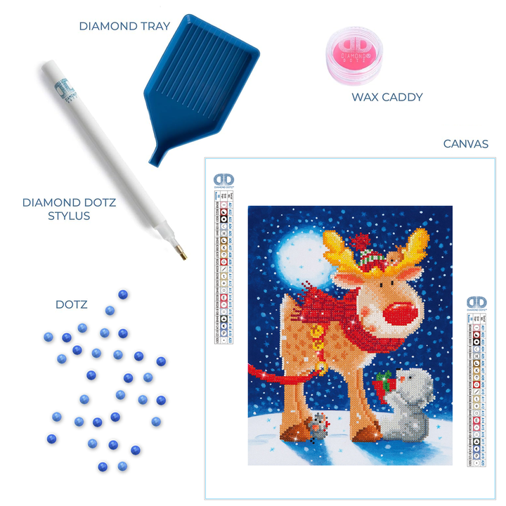 Diamond Dotz Reindeer Gift - 13.8 x 10.6 in