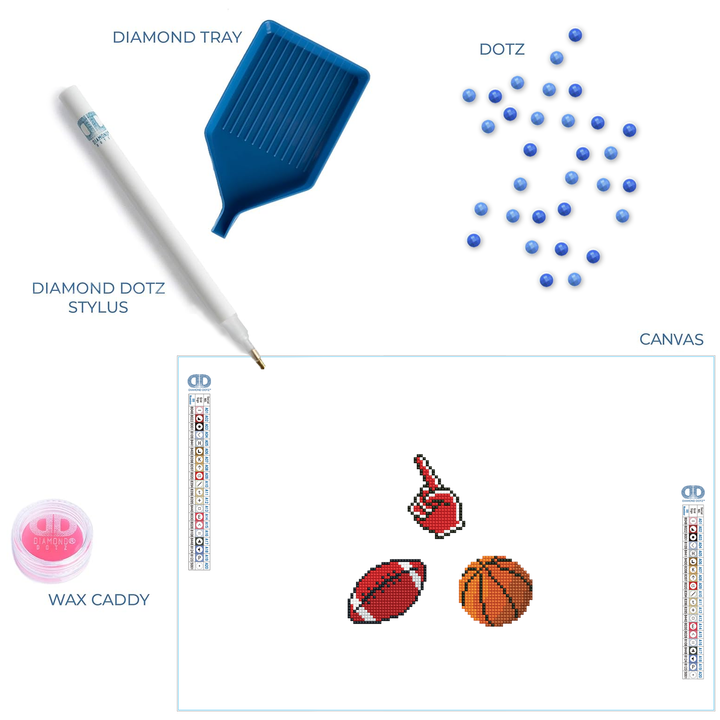 Diamond Dotz Fan - DOTZIES Stickers Kit