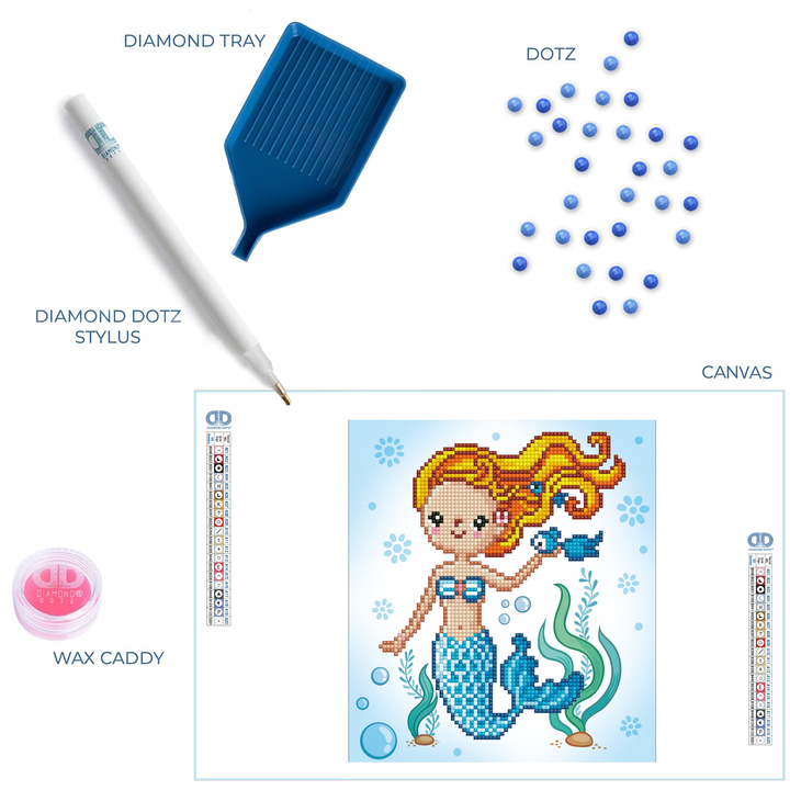 Diamond Dotz Sweet Swimmer - 9.1 x 9.8 in