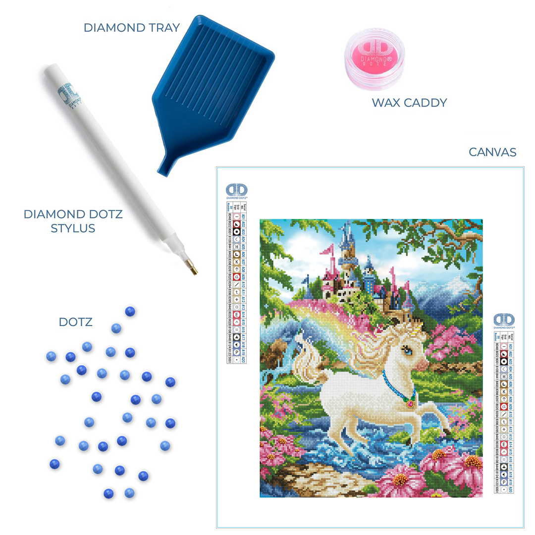 Diamond Dotz Princess Unicorn - 20.08 x 16.14 in