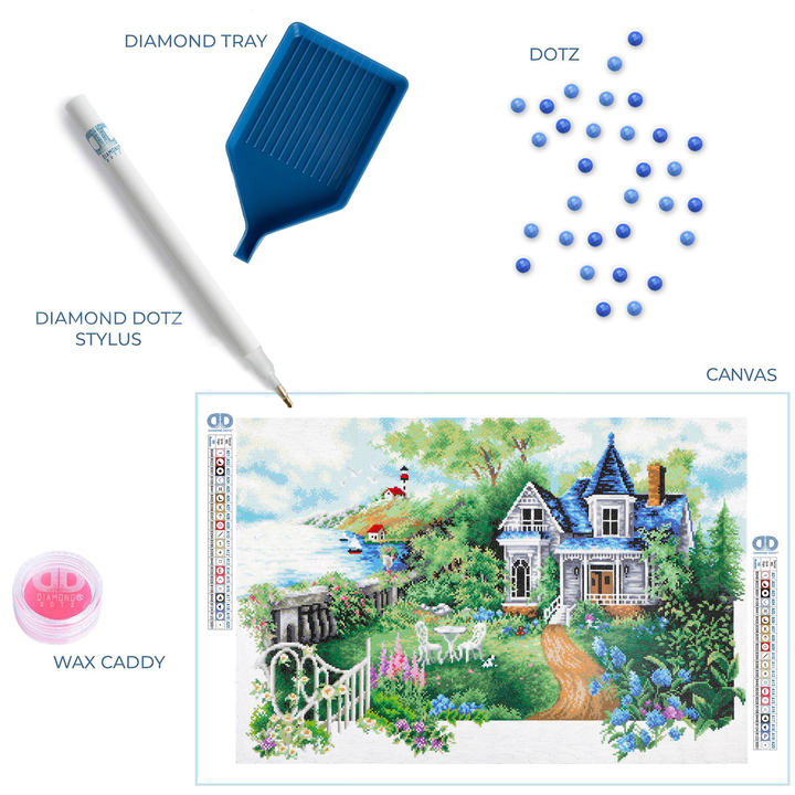 Diamond Dotz Summer Hideaway - 24.02 x 35.43 in