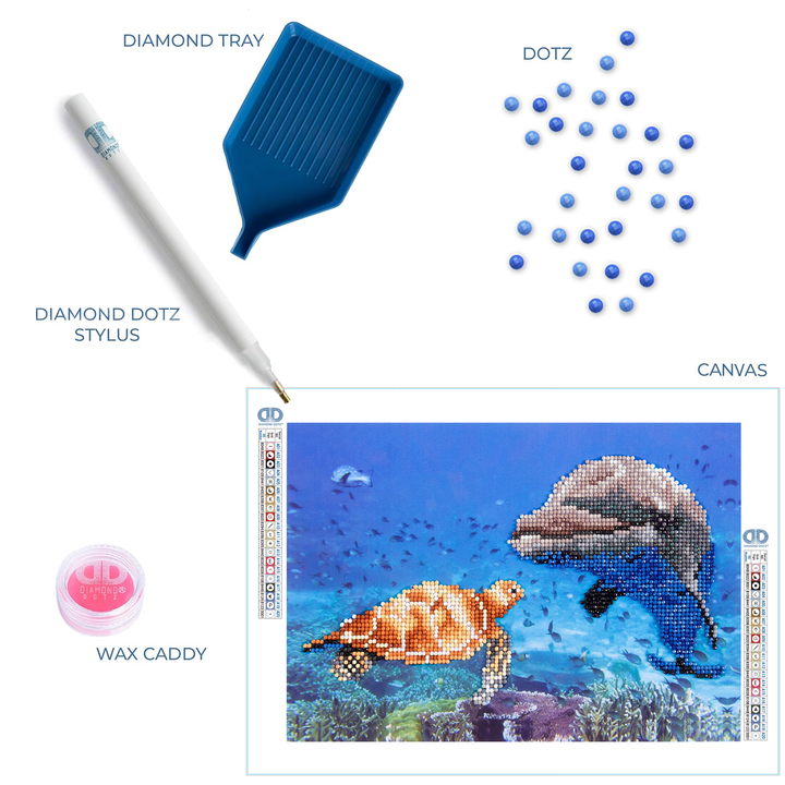 Diamond Dotz Sea Frolic - 11.8 x 7.9 in