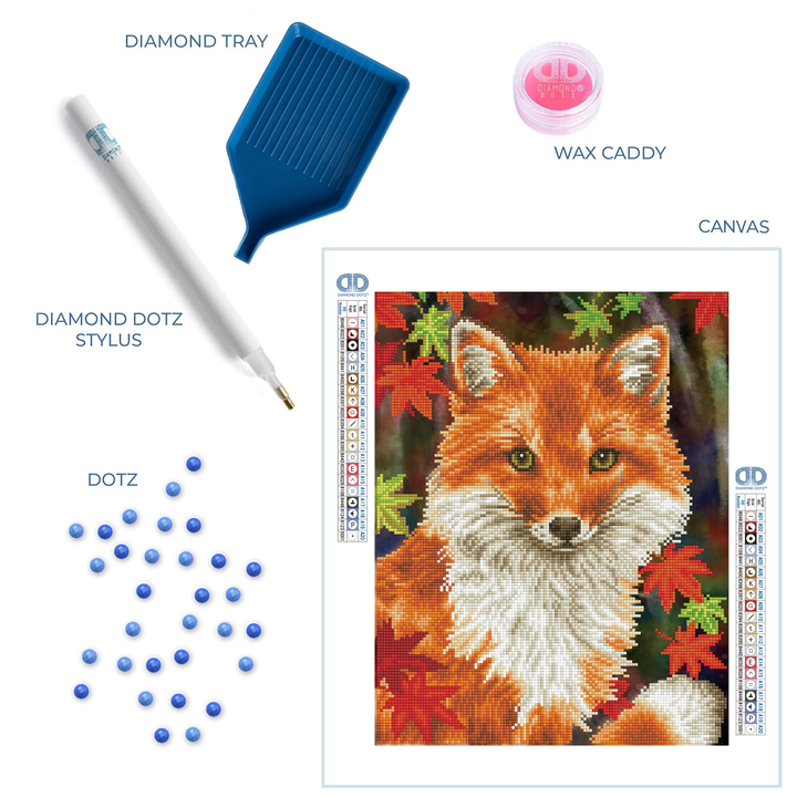 Diamond Dotz Foxy - 13 x 17 in