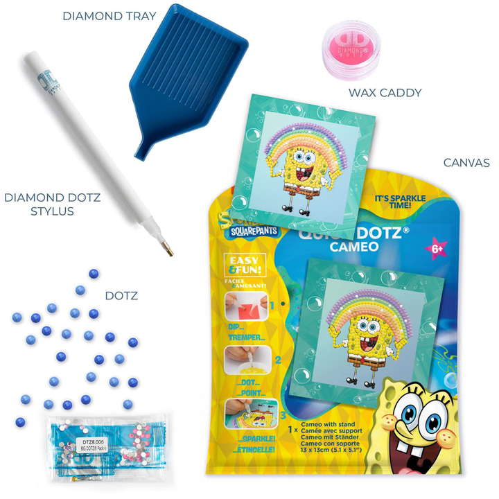 Diamond Dotz SpongeBob Rainbow Cameo - 5.1 x 5.1 in