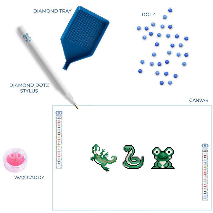 Diamond Dotz DOTZIES 3 STICKERS Multi Pack - Slip n Slide