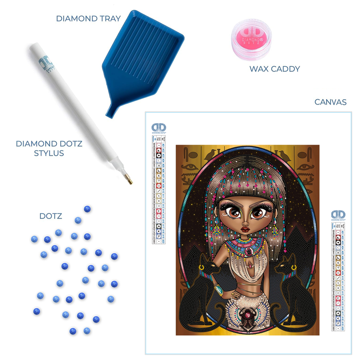 Diamond Dotz Egyptian Princess - 15.75 x 11.81 in