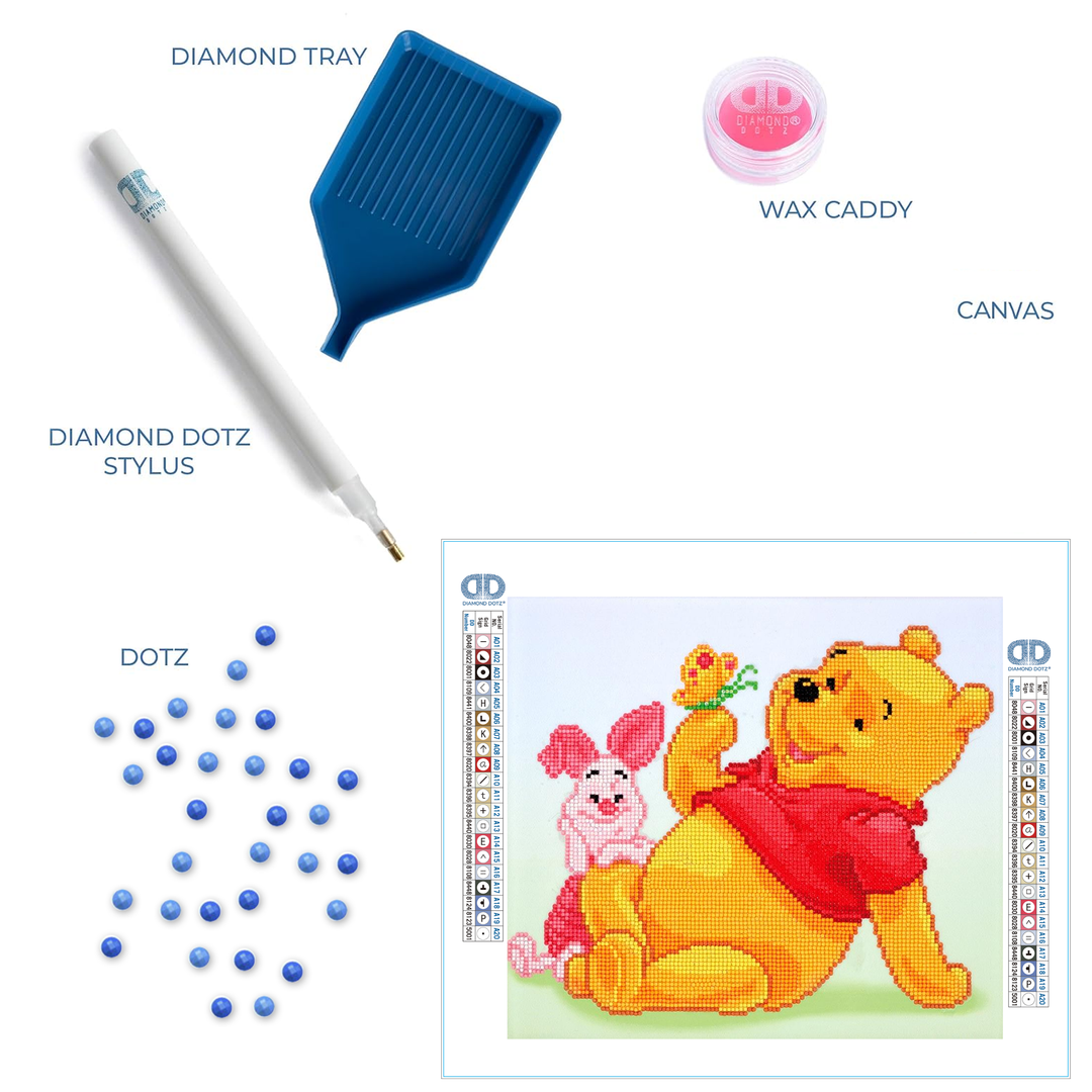 Diamond Dotz Pooh with Piglet - 14 x 12.5 in