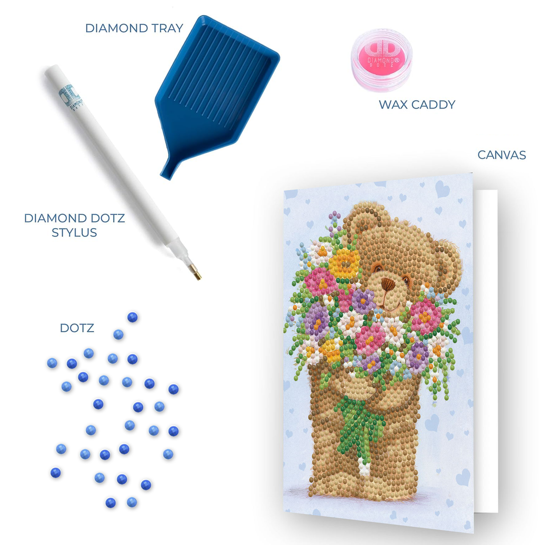 Diamond Dotz Bunch of Love - Diamond Painting Greeting Card