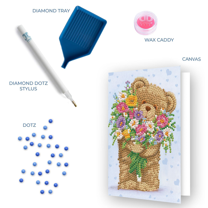 Diamond Dotz Bunch of Love - Diamond Painting Greeting Card