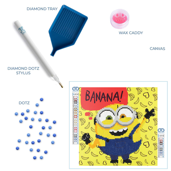 Diamond Dotz Minion Banana! - 11 x 11 in