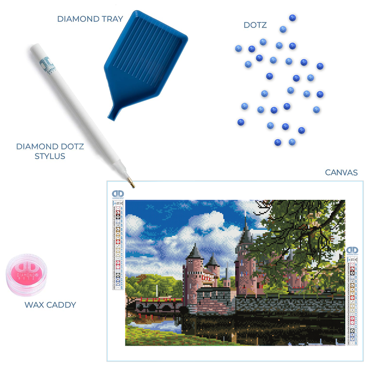 Diamond Dotz De Haar Medieval Castle Holland - 15.75 x 11.81 in
