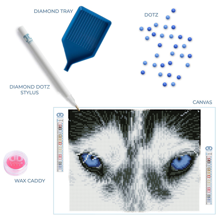 Diamond Dotz Mystic Husky - 7.99 x 10.24 in