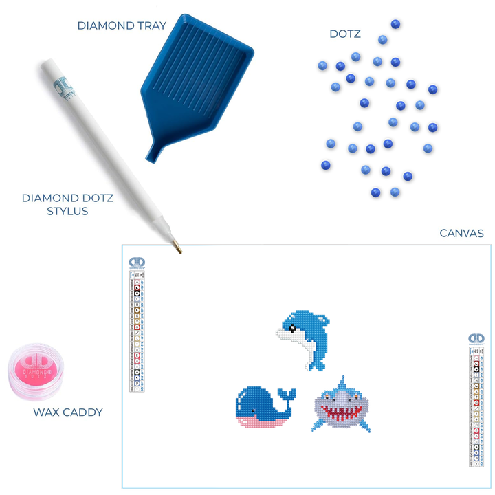 Diamond Dotz Sea - DOTZIES Stickers Kit