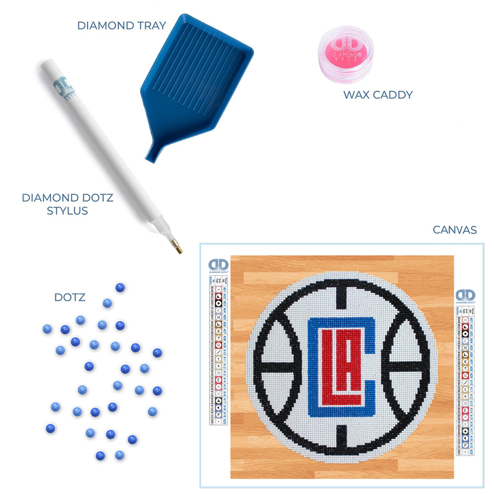 Diamond Dotz NBA LA Clippers - 12.6 x 12.6 in