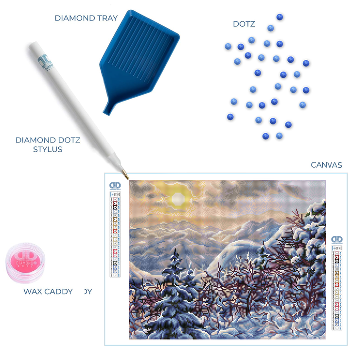 Diamond Dotz Golden Winter - 16.54 x 20.47 in